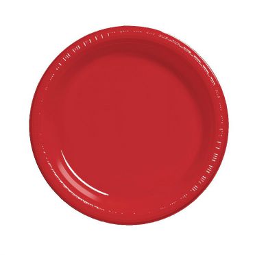 Red Plastic Plates